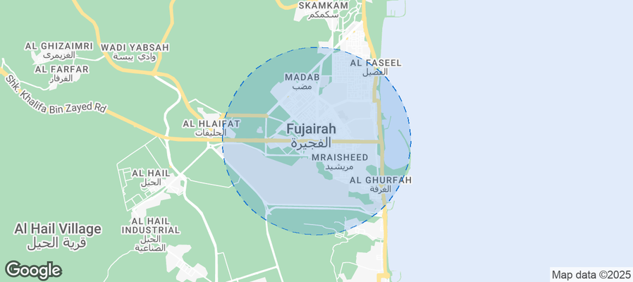 Fujairah Airbnb map
